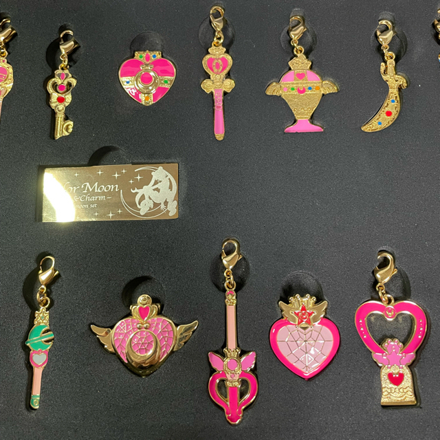 セーラームーン(セーラームーン)のセーラームーン　pins &charmフルムーンセット　 エンタメ/ホビーのアニメグッズ(キーホルダー)の商品写真