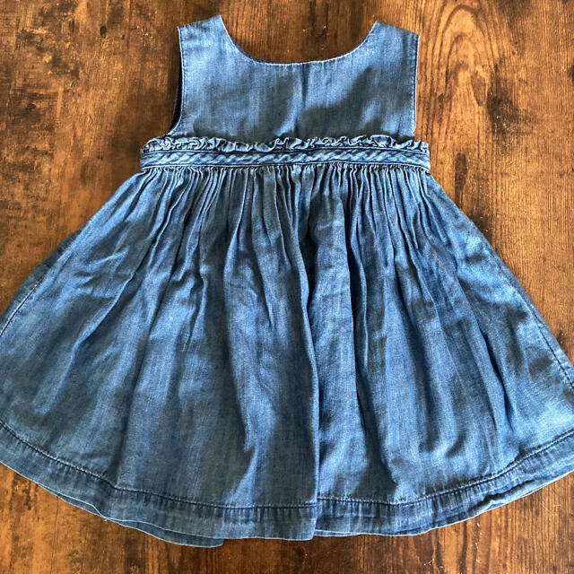 babyGAP(ベビーギャップ)のノースリーブワンピース キッズ/ベビー/マタニティのキッズ服女の子用(90cm~)(ワンピース)の商品写真