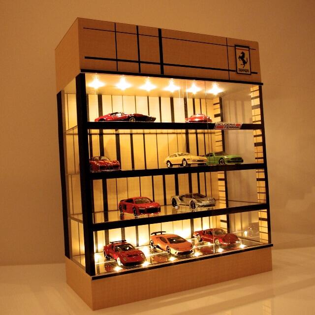【限定販売】 **sold out**4層ナチュラル&ブラック・ディスプレーBOX ミニカー 【限定販売】 **sold out**4層ナチュラル&ブラック・ディスプレーBOX ミニカー