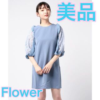 フラワー(flower)の【Flower】ドリーミーパーティワンピース 【美品】(ミニワンピース)