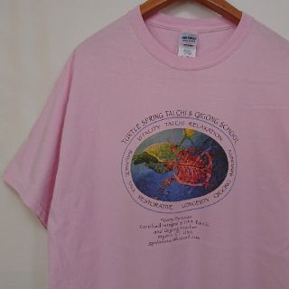 ギルタン(GILDAN)の☆US古着ビッグサイズ！XL/GILDAN/タートル/プリント/ピンク(Tシャツ/カットソー(半袖/袖なし))