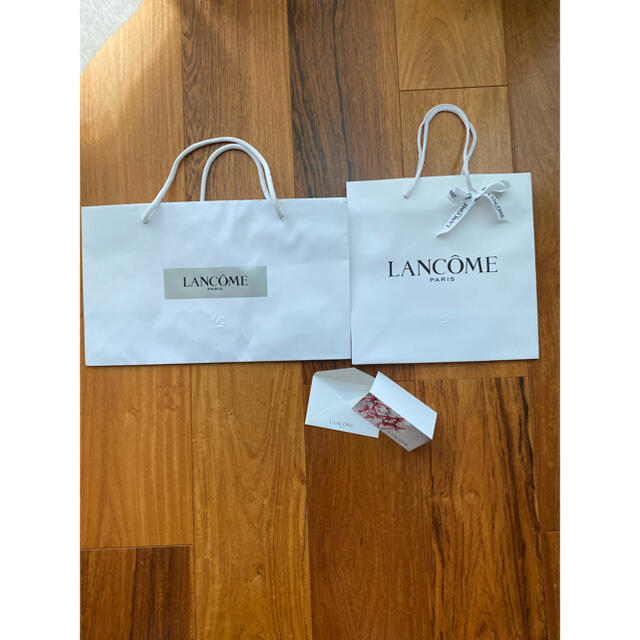 LANCOME(ランコム)のランコムショップ袋2枚　メッセージカード付き レディースのバッグ(ショップ袋)の商品写真