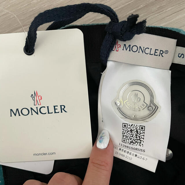 MONCLER(モンクレール)のMONCLER モンクレール　キャップ　ベビー　Sサイズ キッズ/ベビー/マタニティのこども用ファッション小物(帽子)の商品写真