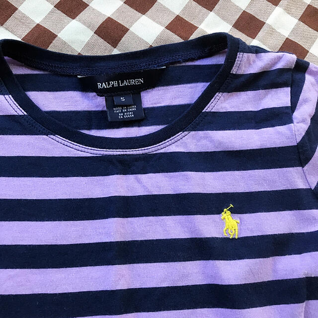 Ralph Lauren(ラルフローレン)のラルフローレン  フリルボーダーTシャツ  5 キッズ/ベビー/マタニティのキッズ服女の子用(90cm~)(Tシャツ/カットソー)の商品写真