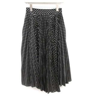 アザー(other)のコエル DOT SKIRT EXCLUSIVE プリーツスカート ロング S 黒(その他)