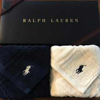 ラルフローレン(Ralph Lauren)の大判2枚⭐︎ウォッシュタオル 新品 ラルフローレン(ハンカチ/ポケットチーフ)