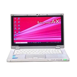 パナソニック(Panasonic)のLet's note　AX2　4G/SSD128G/WiFi/オフイスWin10(ノートPC)