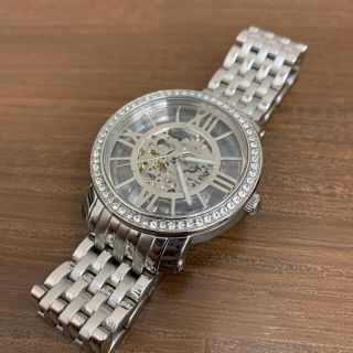 フォッシル(FOSSIL)のフォッシル FOSSIL スケルトン ラインストーン クォーツ(腕時計(アナログ))