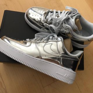 ナイキ(NIKE)のnike エアフォース1 AIR FORCE 1 SP シルバー　(スニーカー)