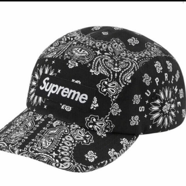 nikeSupreme Bandana Camp Cap Black