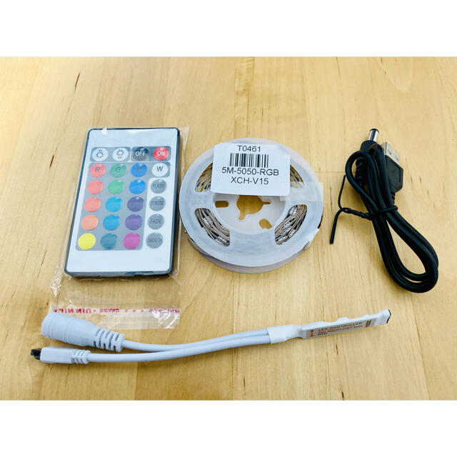 LEDテープライト5050 ストリップライト USB電源可能 インテリア/住まい/日用品のライト/照明/LED(その他)の商品写真