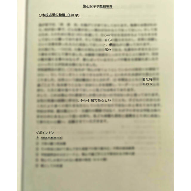 小学校受験　願書対策　幼稚園受験　親子面接　慶応　早実　聖心　暁星　青学　筑波 エンタメ/ホビーの本(語学/参考書)の商品写真