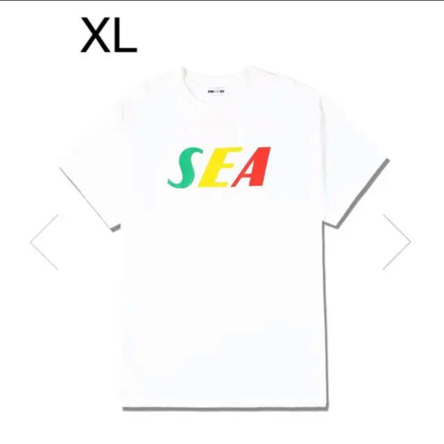 SEA(シー)のSEA TRICOLOR TEE﻿ / WHITE(GR-YE-RD) 新品 メンズのトップス(Tシャツ/カットソー(半袖/袖なし))の商品写真