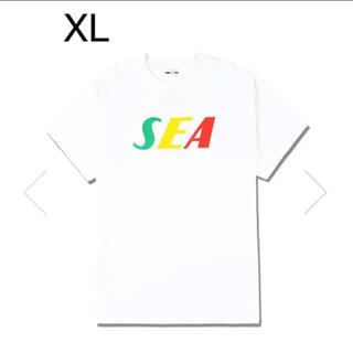 シー(SEA)のSEA TRICOLOR TEE﻿ / WHITE(GR-YE-RD) 新品(Tシャツ/カットソー(半袖/袖なし))
