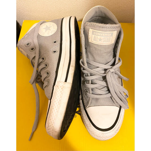 CONVERSE(コンバース)の⭐︎コンバース⭐︎ハイカットグレー/サイズ5(22.5-23cmぐらい) レディースの靴/シューズ(スニーカー)の商品写真