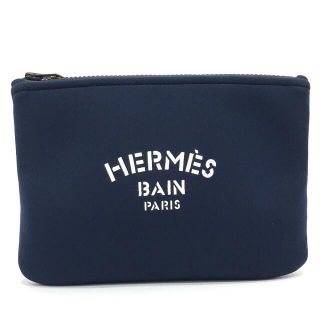 エルメス(Hermes)のエルメス トゥルースフラット ネオバンPM ポーチ 化粧ポーチ ネイビー(ポーチ)