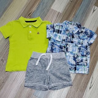 ベビーギャップ(babyGAP)のBaby GAP 　まとめ売り　半袖ポロシャツ、半袖シャツ、半ズボン　80(シャツ/カットソー)