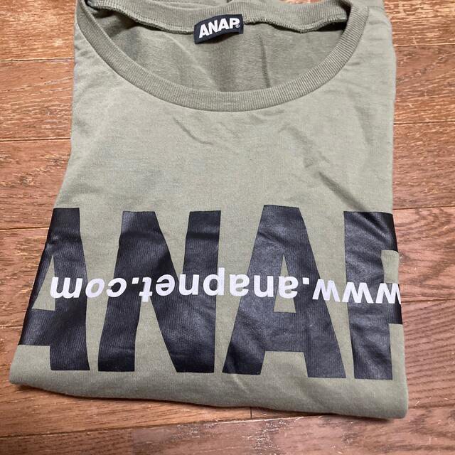 ANAP(アナップ)のANAP  ロゴダメージミニ裏毛Tシャツ  新品未使用 レディースのトップス(Tシャツ(半袖/袖なし))の商品写真
