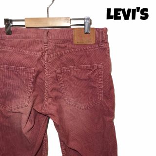 リーバイス(Levi's)の【希少カラー】リーバイス Levi's パンツ ハーフ コーデュロイ 赤 レッド(デニム/ジーンズ)