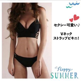黒　ビキニ　水着(水着)