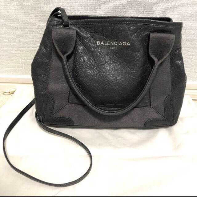 美品　BALENCIAGA  ネイビーカバ xs レザー