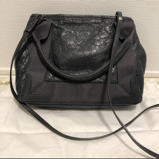 美品　BALENCIAGA  ネイビーカバ xs レザー