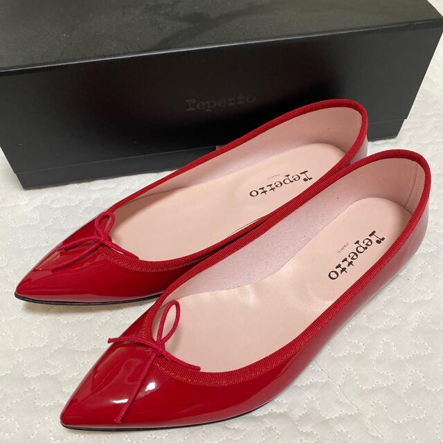 値下げしました!repetto レペット ブリジット 39.5 赤 男女兼用 15582
