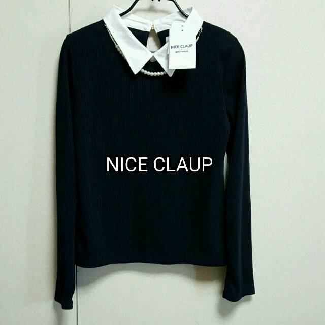 NICE CLAUP(ナイスクラップ)のNICE CLAUP　新品 レディースのトップス(カットソー(長袖/七分))の商品写真