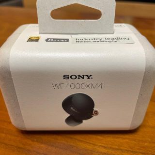 ソニー(SONY)の【新品】SONY WF-1000XM4 BM ワイヤレスイヤホン　ブラック(ヘッドフォン/イヤフォン)