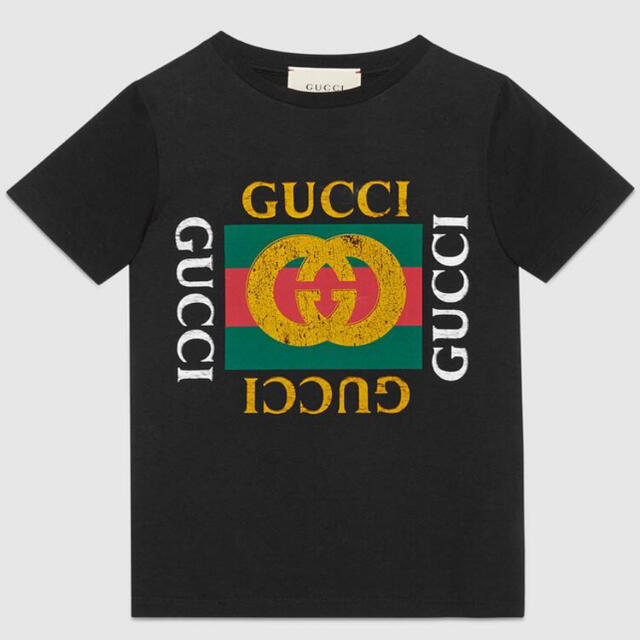 Gucci(グッチ)のGUCCI グッチ キッズ　ロゴ コットン Tシャツ　110 キッズ/ベビー/マタニティのキッズ服男の子用(90cm~)(Tシャツ/カットソー)の商品写真