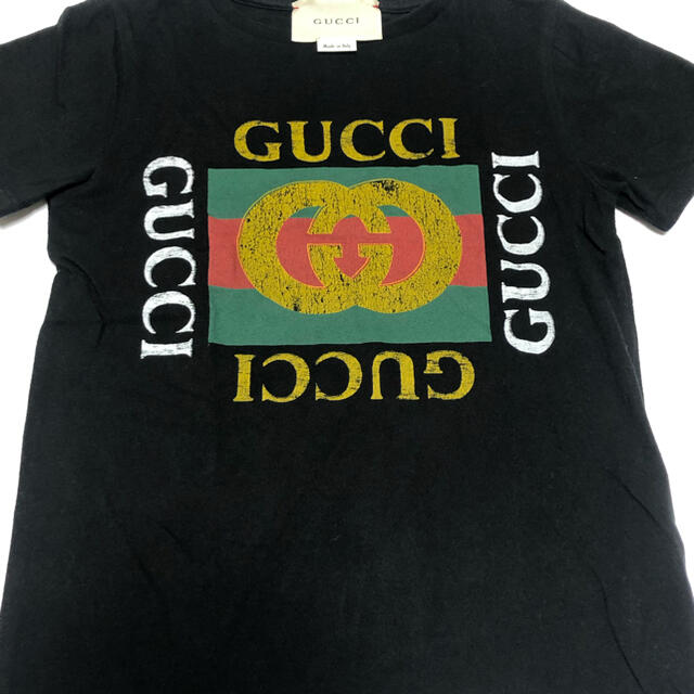 Gucci(グッチ)のGUCCI グッチ キッズ　ロゴ コットン Tシャツ　110 キッズ/ベビー/マタニティのキッズ服男の子用(90cm~)(Tシャツ/カットソー)の商品写真