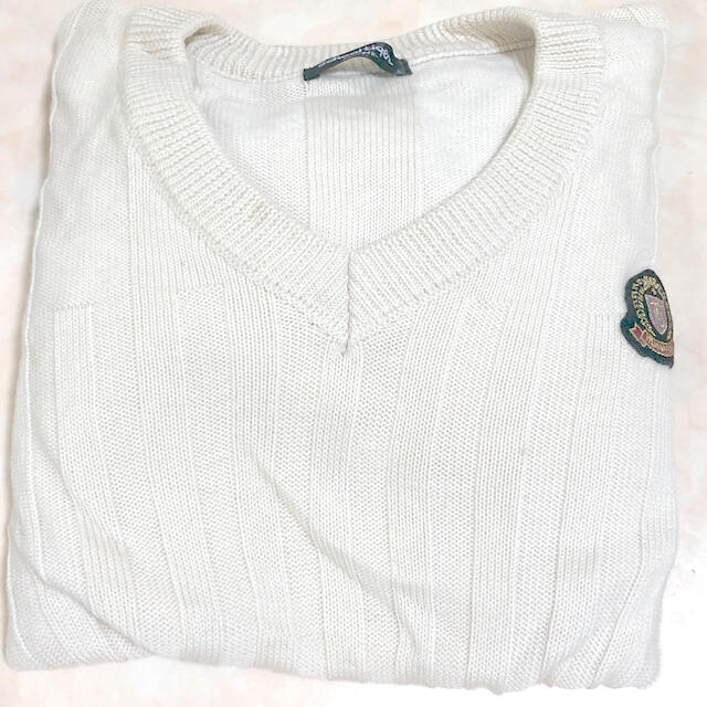 山村学園　セーター　白 メンズのトップス(ニット/セーター)の商品写真