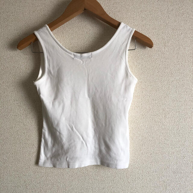 PLAYBOY(プレイボーイ)の白 タンクトップ うさぎ PLAYBOY キッズ/ベビー/マタニティのキッズ服女の子用(90cm~)(Tシャツ/カットソー)の商品写真