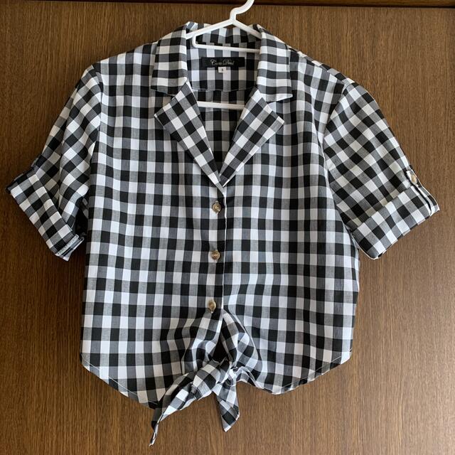 COCO DEAL(ココディール)のギンガムチェック開襟シャツ レディースのトップス(シャツ/ブラウス(半袖/袖なし))の商品写真