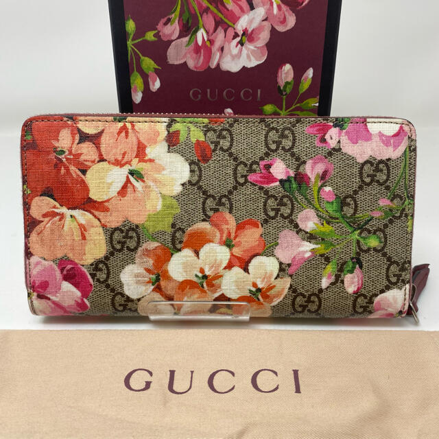 売れ筋ランキングも Gucci - GUCCI グッチ 長財布 ブルームス 花柄 赤