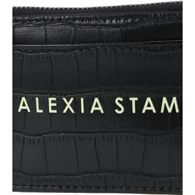 ALEXIA STAM(アリシアスタン)の【極美品】ALEXIASTAM ロゴカードケース 黒 アリシアスタン 財布 レディースのファッション小物(財布)の商品写真