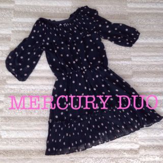 マーキュリーデュオ(MERCURYDUO)のマーキュリー＊ドットシフォンワンピ(ミニワンピース)