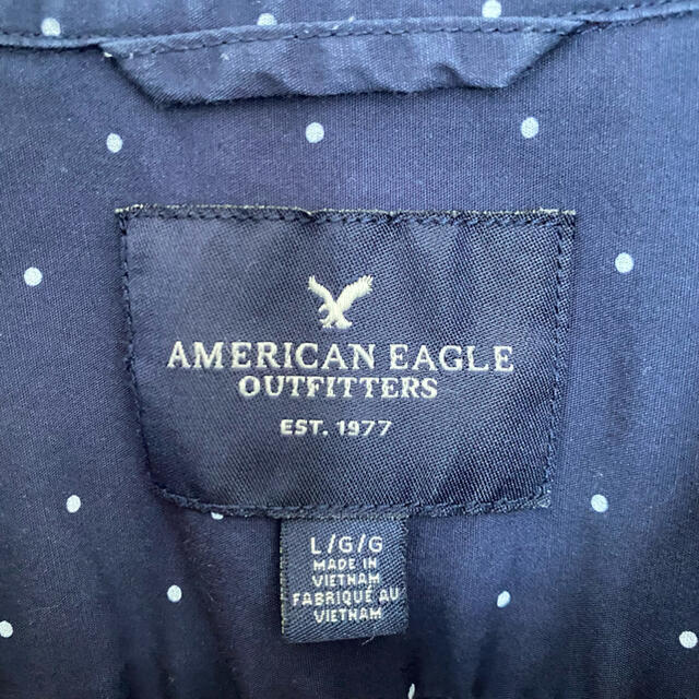 American Eagle(アメリカンイーグル)のアメリカンイーグル　半袖シャツ　L ドット柄 メンズのトップス(シャツ)の商品写真