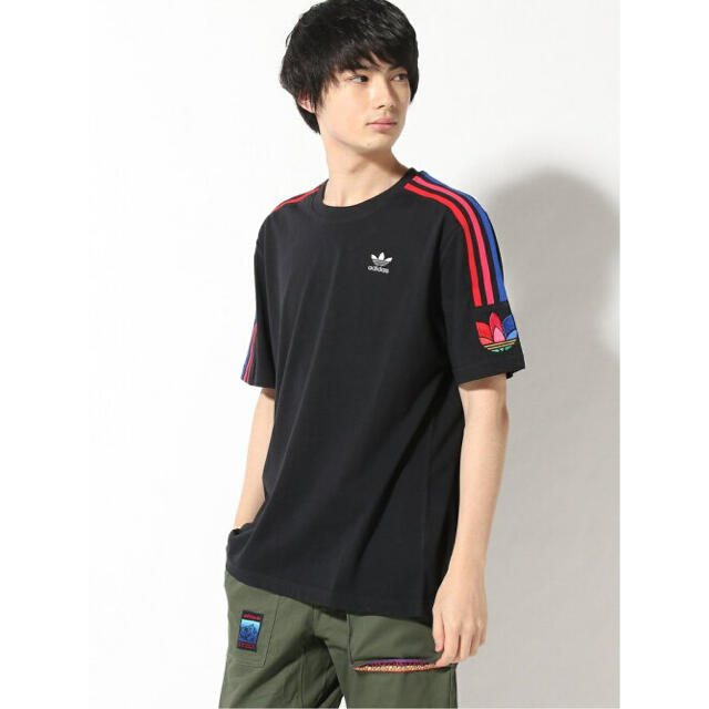 adidas(アディダス)のアディダス オリジナルス  トップス 3ストライプ Tシャツ レディースのトップス(Tシャツ(長袖/七分))の商品写真