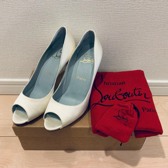 Christian Louboutin】オープントゥ パンプス 美品 - ハイヒール/パンプス