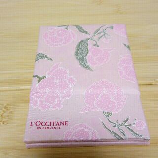 ロクシタン(L'OCCITANE)のロクシタン　花柄ピンク色　折りたたみ鏡　ミラー　(ミラー)