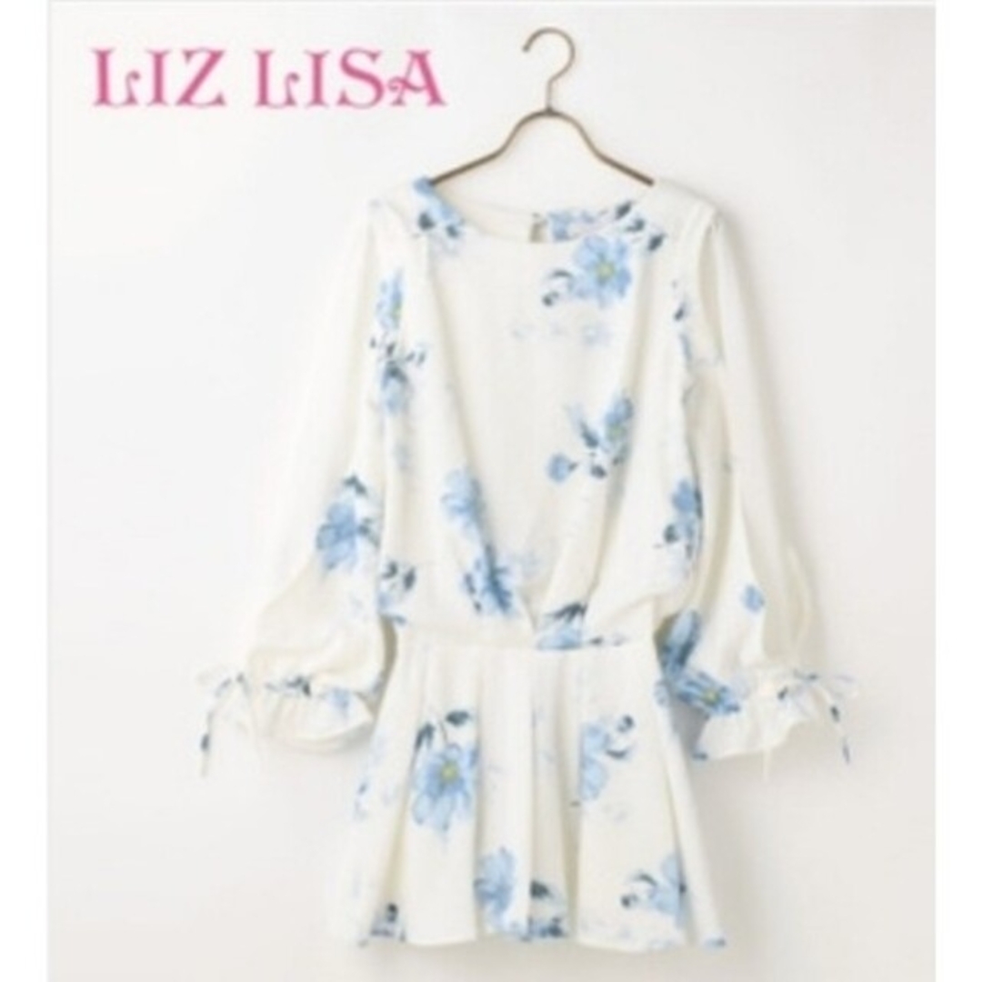 LIZ LISA(リズリサ)のLIZ LISA花柄ロンパースタグ付 レディースのワンピース(ミニワンピース)の商品写真