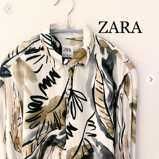 ZARA(ザラ)のZARA ザラ　長袖シャツ　柄シャツ　Sサイズ メンズのトップス(シャツ)の商品写真