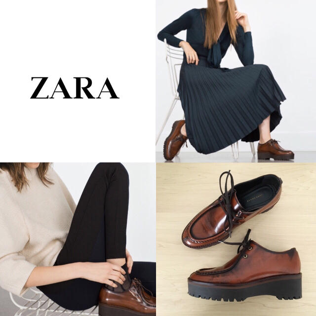 ZARA - ZARA マニッシュフラットシューズ☆送料込の通販 by rico's ...