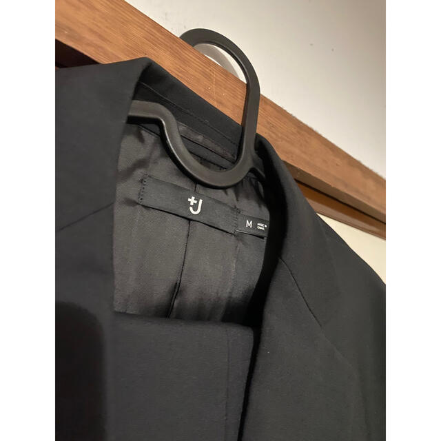 UNIQLO(ユニクロ)のuniqlo +J 21ss セットアップ　ブラック　M 76 メンズのジャケット/アウター(テーラードジャケット)の商品写真