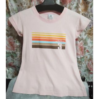 アディダス(adidas)の【美品】adidas♡ピンクプリントTシャツ(Tシャツ(半袖/袖なし))