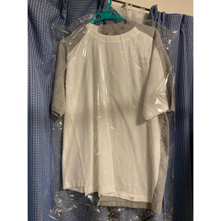 カラー(kolor)のkolor beacon 20aw  ドッキングカットソー（グレー×ホワイト）(Tシャツ/カットソー(半袖/袖なし))