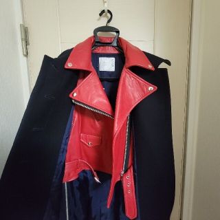 sacai サカイ ドッキングコート ライダース