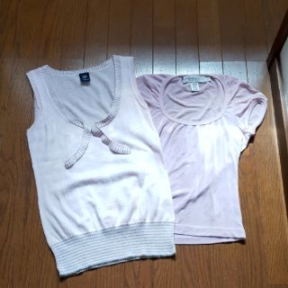 ギャップ(GAP)の2枚組 GAP インポート物 カットソー ニット 半袖(カットソー(半袖/袖なし))