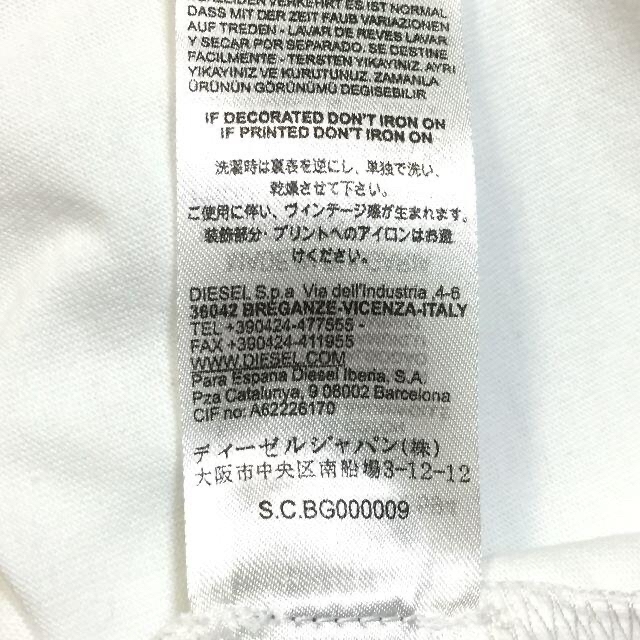 新品 正規 DIESEL ディーゼル CUBA Ｔシャツ Ｍサイズ　ホワイト 9